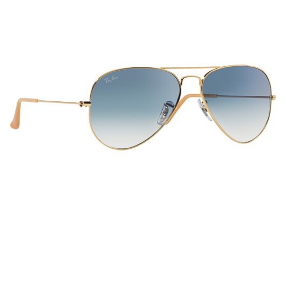 Ray Ban Aviators 55mm Gold/Blue Gradient